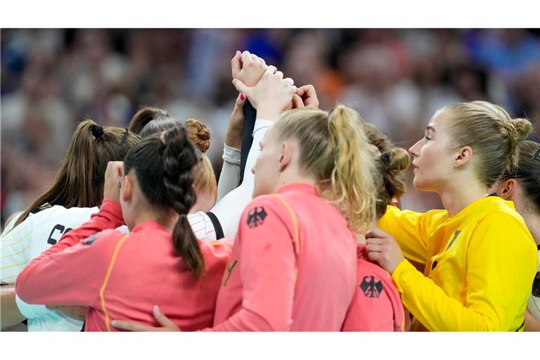 Die deutschen Handballerinnen nach dem Aus im Olympia-Viertelfinale.