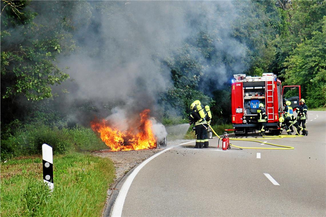 Die Feuerwehr hatte den Brand rasch unter Kontrolle. Foto: 7aktuell.de/Kevin Lermer