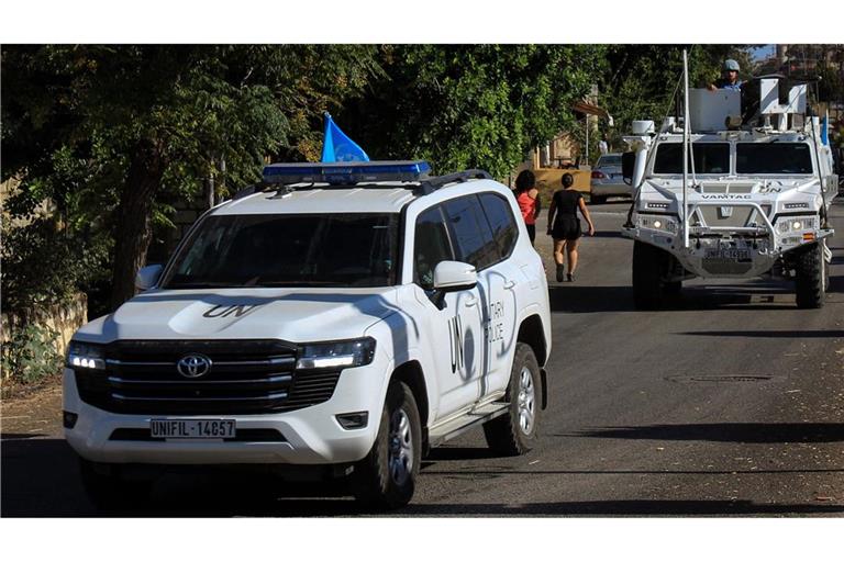 Die Friedenstruppen der Interimstruppe der Vereinten Nationen im Libanon (UNIFIL) bleiben trotz israelischen Beschusses im Libanon (Archivfoto).