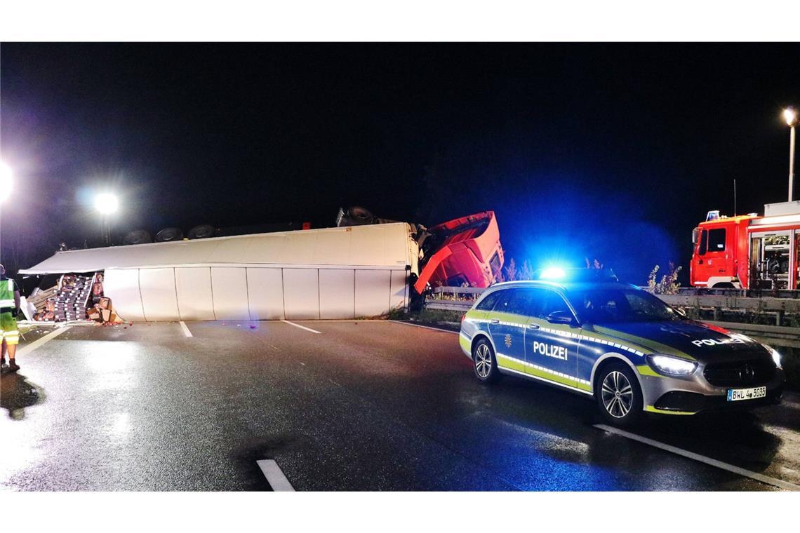 Die komplette Autobahn 6 war blockiert.