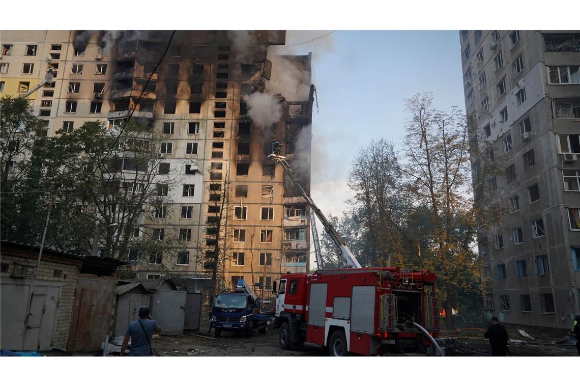 Die ostukrainische Stadt Charkiw nahe der russischen Grenze ist immer wieder Ziel von Angriffen.