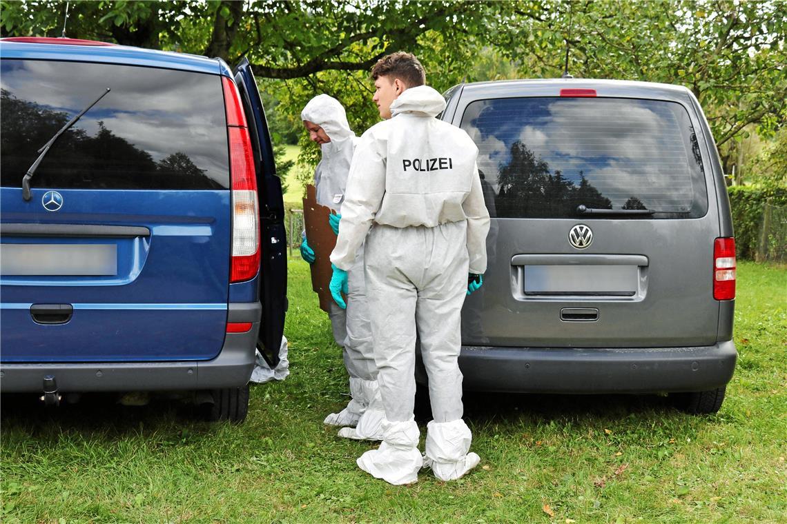 Die Polizei ist in Schwaikheim und Winnenden auf der Suche nach Hinweisen. Foto: 7aktuell.de | Kevin Lermer