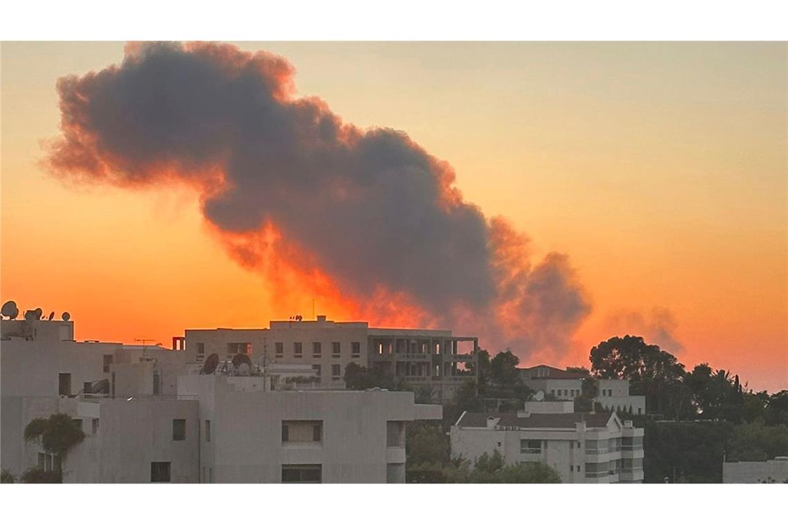 Die Schockwellen der Explosionen erschütterten die Stadt.