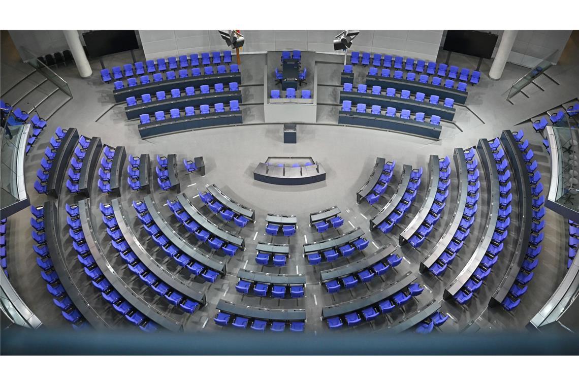 Die Sitzverteilung im Bundestag wird sich ändern.