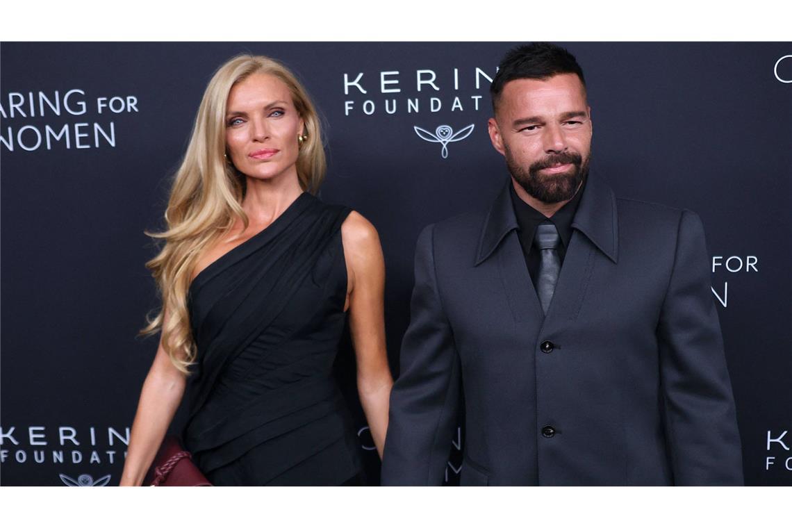 Die spanische Schauspielerin Esther Cañadas und Latin-Popstar Ricky Martin zu Gast in New York.