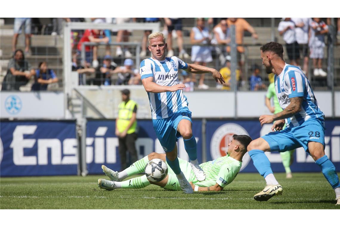 Die Stuttgarter Kickers haben den nächsten Sieg eingefahren.