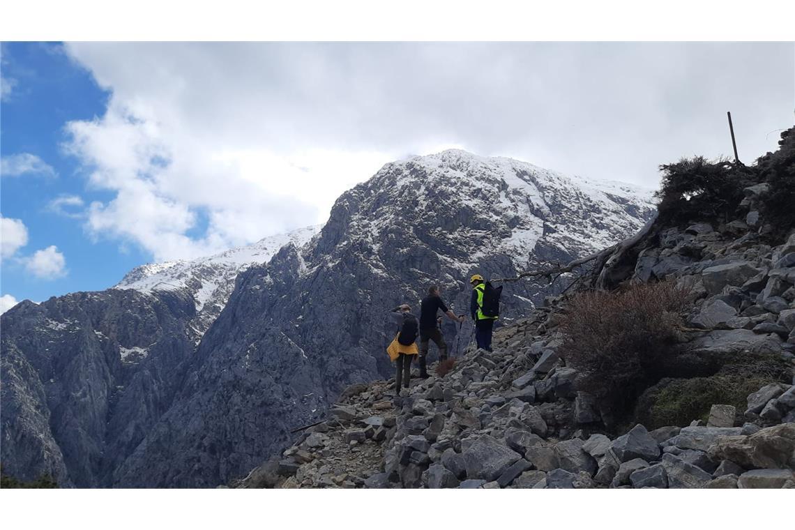 Die Suche nach Johann W. rund um die Samaria-Schlucht  gestaltete sich schwierig.