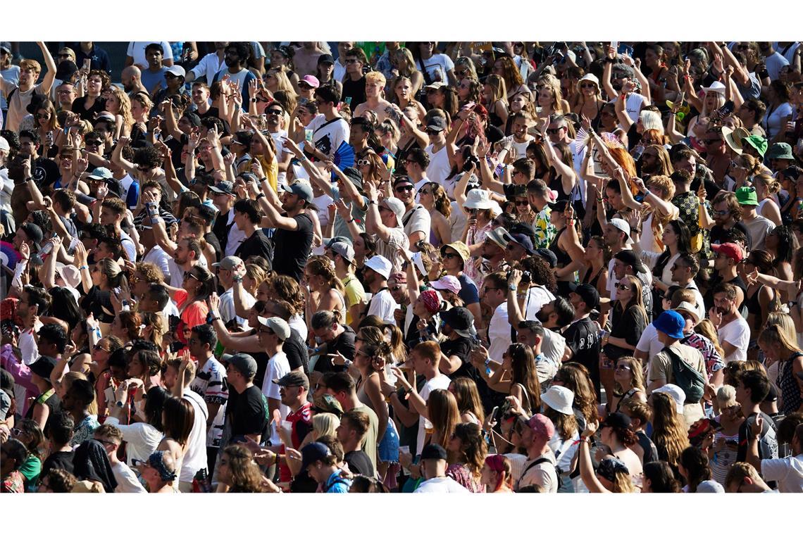 Die Temperaturen lagen zum Auftakt des Festivals bei mehr als 30 Grad.