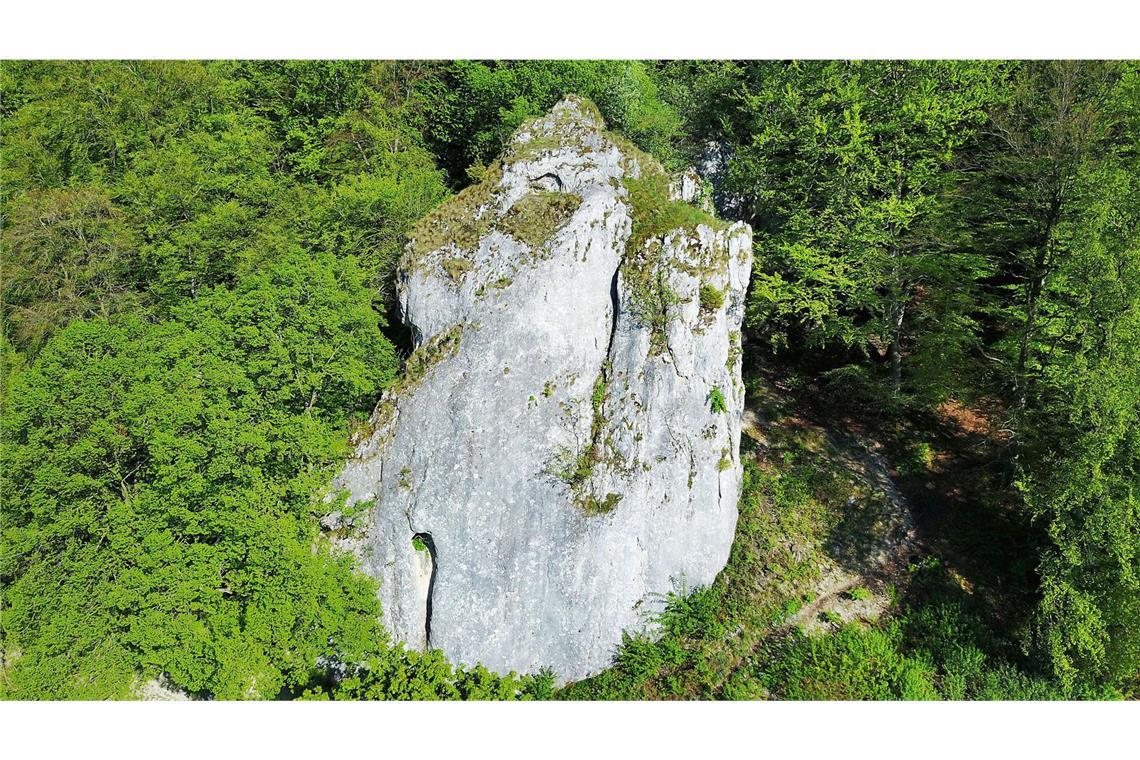 Die Tierfigurine wurde im Hohle Fels bei Schelklingen entdeckt.