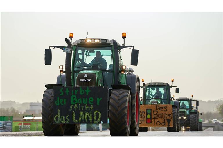 Die Traktoren-Demo rollte vor und einem Jahr bis nach Berlin. (Archivbild)