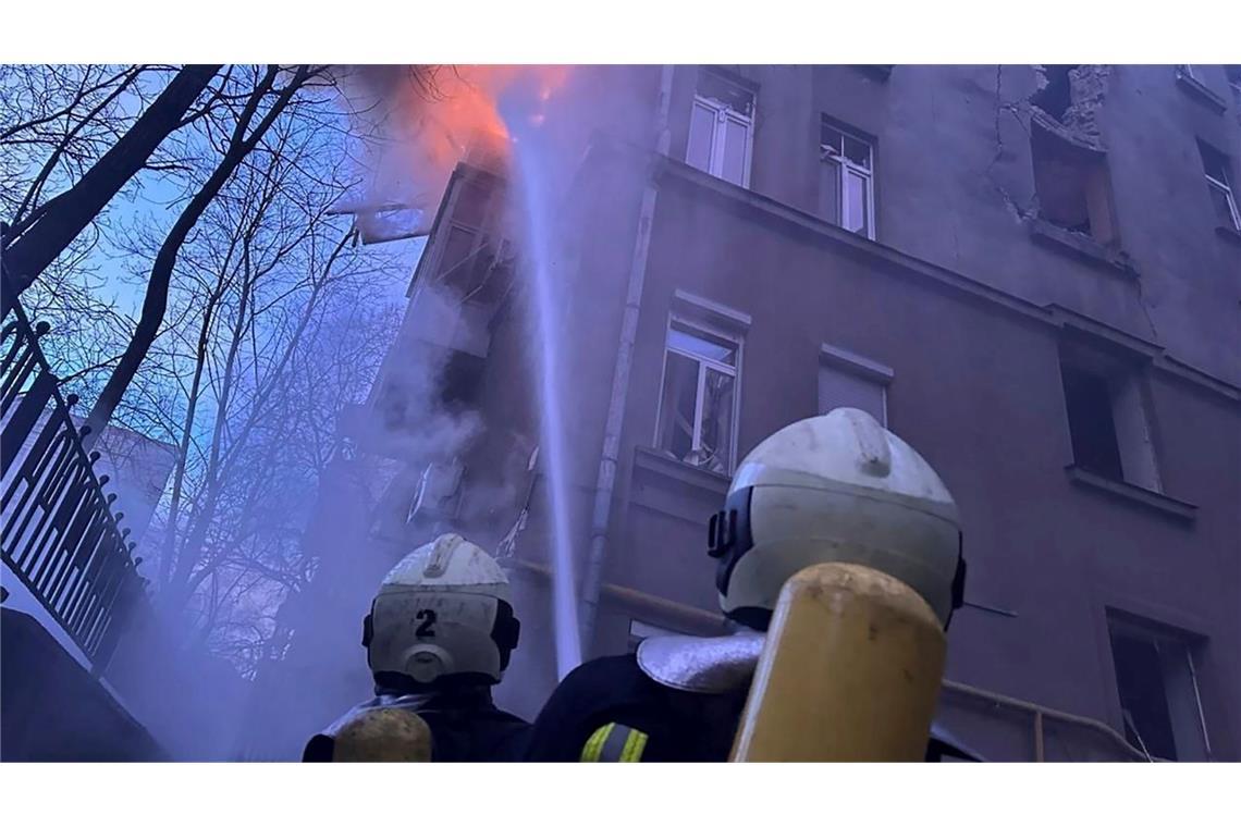 Die ukrainische Hauptstadt verzeichnet nach einem russischen Drohnenangriff Tote und Verletzte.