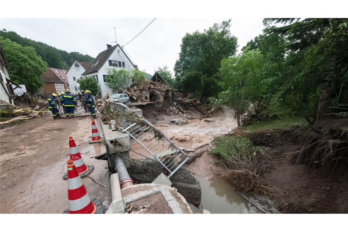 Die Unwetter im Sommer haben enorme Schäden auch in der Verkehrsinfrastruktur in Baden-Württemberg hinterlassen.