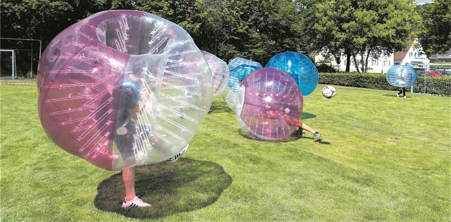 Die Vielfalt-Games, hier mit Bubblesoccer, kamen richtig gut an. Eine Neuauflage ist geplant.