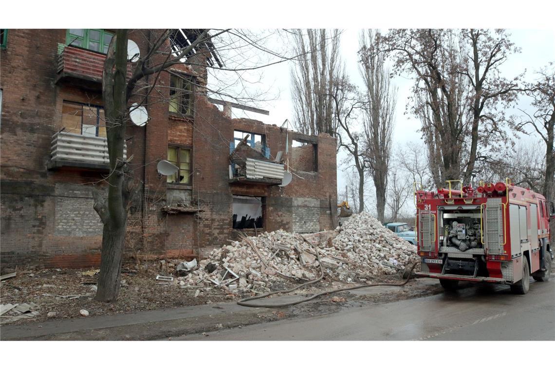 Die von der Ukraine kontrollierte Stadt Kramatorsk im Norden des Gebietes Donezk ist durch eine Vielzahl russischer Angriffe schwer zerstört. (Archivbild)