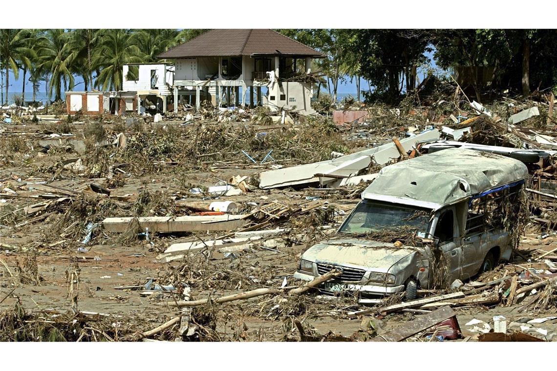 Die Zerstörungen durch den Tsunami waren gewaltig - auch in der beliebten Urlaubsregion Khao Lak in Thailand. (Archivbild)