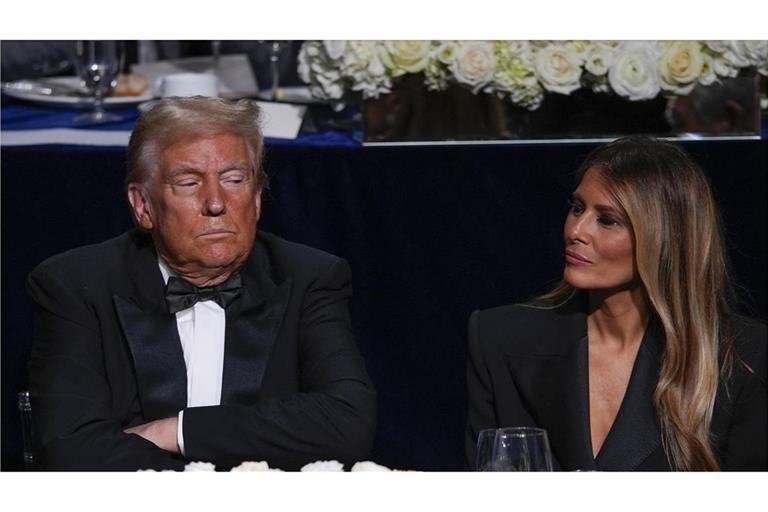 Donald Trump mit seiner Frau Melania bei der Benefizgala in New York