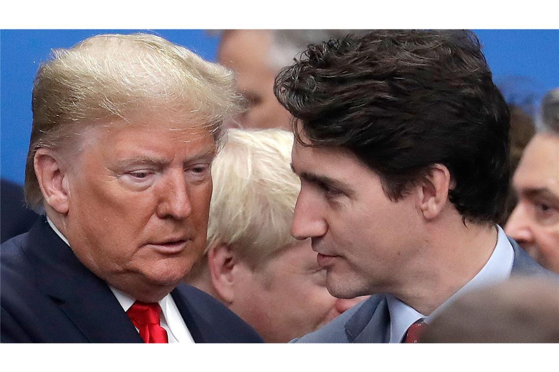 Donald Trump, Präsident der Vereinigten Staaten, und Justin Trudeau, Premierminister von Kanada. (Archivbild)