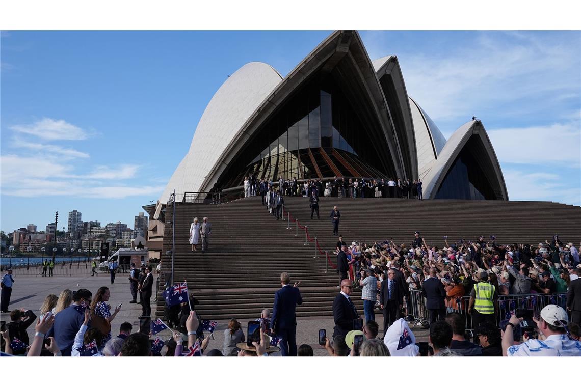 Ein Besuch am weltberühmten Opernhaus von Sydney bildete den Abschluss des offiziellen Teils der Reise.