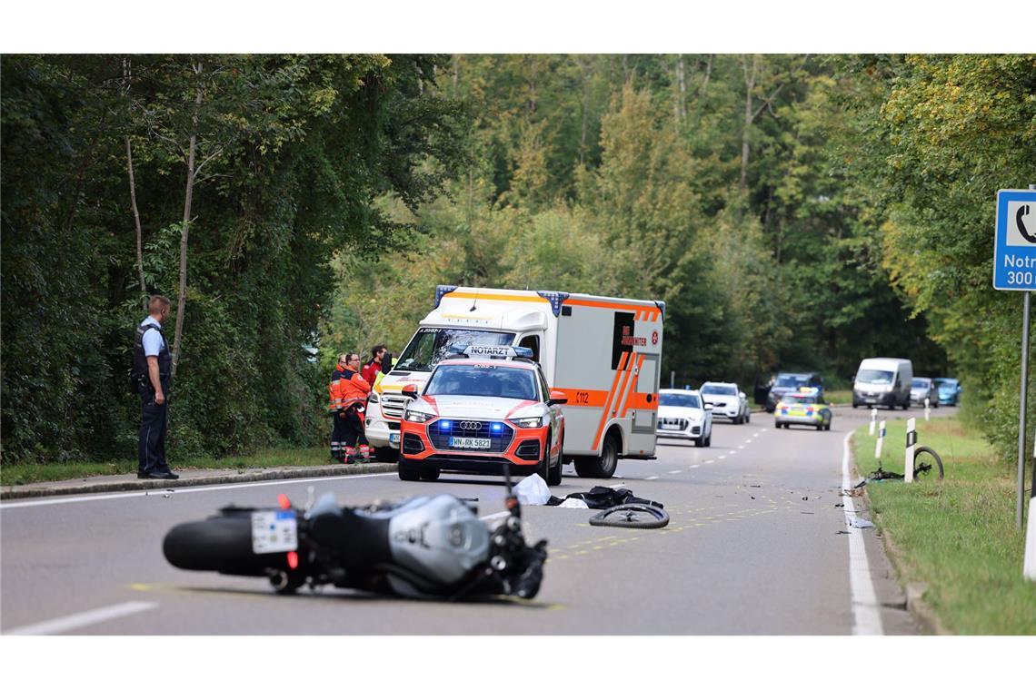 Ein tödlicher Verkehrsunfall ereignete sich zwischen Schorndorf und Oberberken.