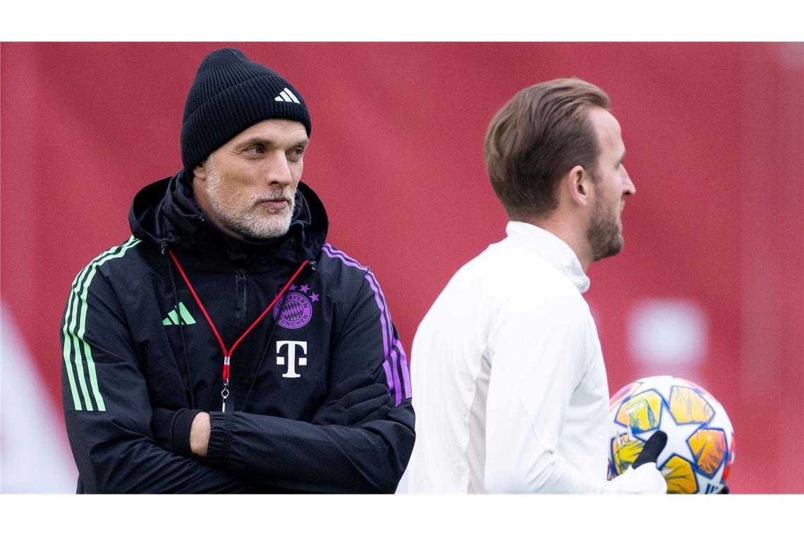 Ein Wiedersehen gibt es nun bei den Three Lions für Thomas Tuchel (l) mit Harry Kane.