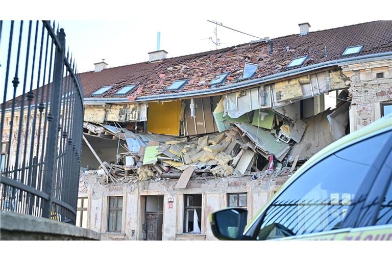 Eine Explosion hat ein Wohnhaus im tschechischen Znojmo verwüstet.