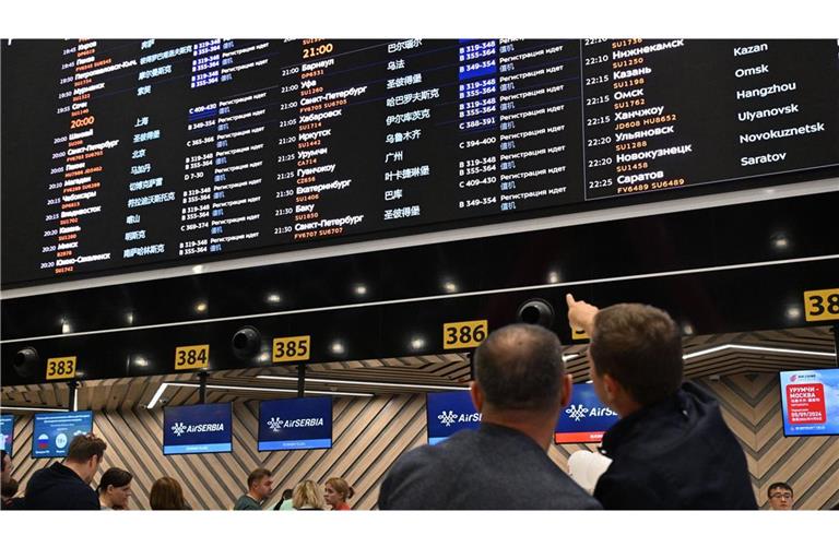 Einzig am größten Hauptstadt-Flughafen Scheremetjewo lief der Betrieb ungehindert weiter. (Archivbild)