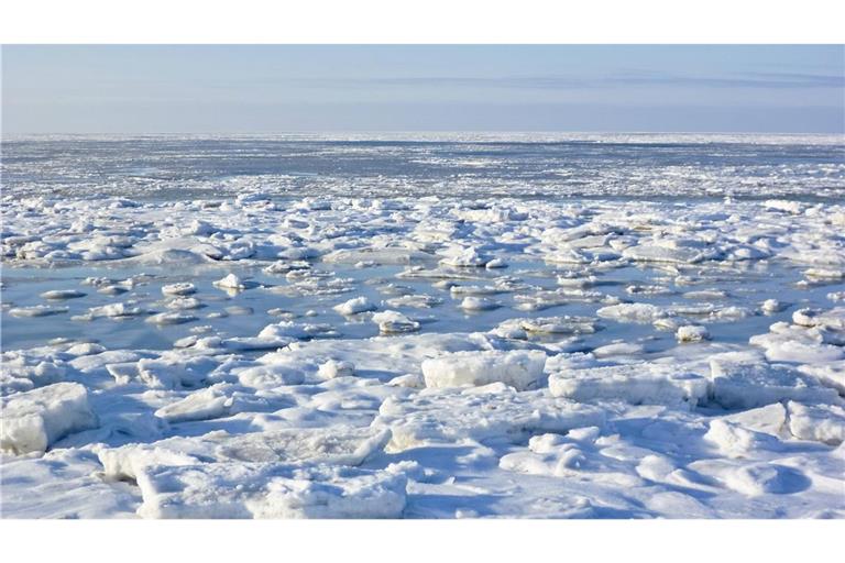 Eisschollen bei St. Peter Ording: So könnte es auch in der Eiszeit an der Nordsee ausgesehen haben.