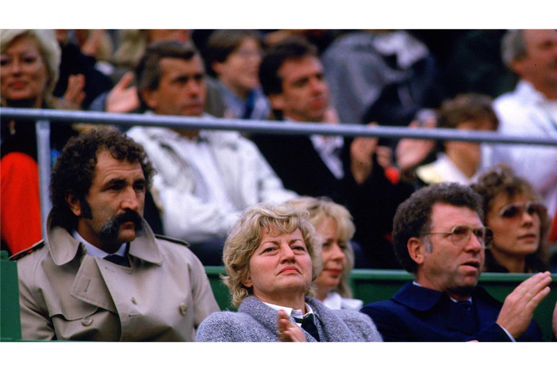 Elvira und Karl-Heinz Becker bei einem Tennis-Turnier 1989 in Hamburg.