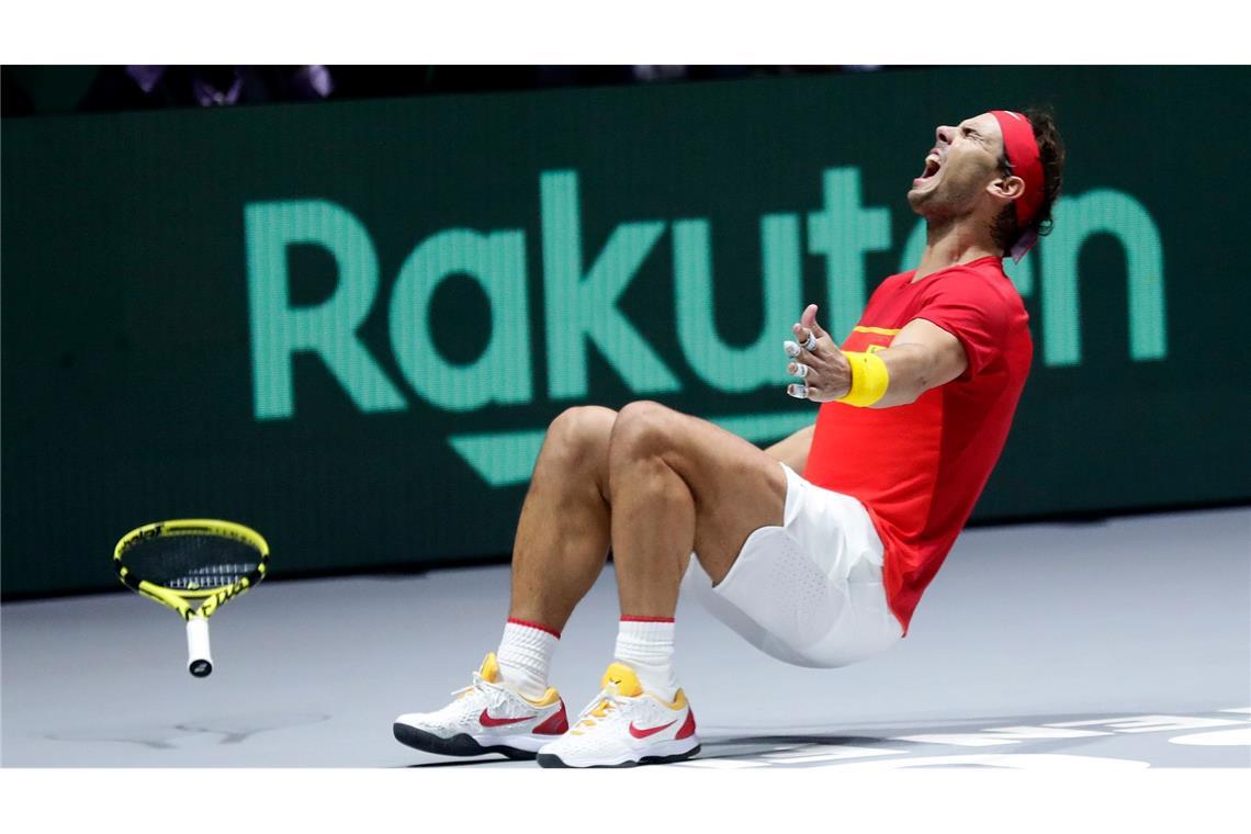 Emotional feierte Rafael Nadal den Davis-Cup-Titel 2019 - es war sein fünfter.