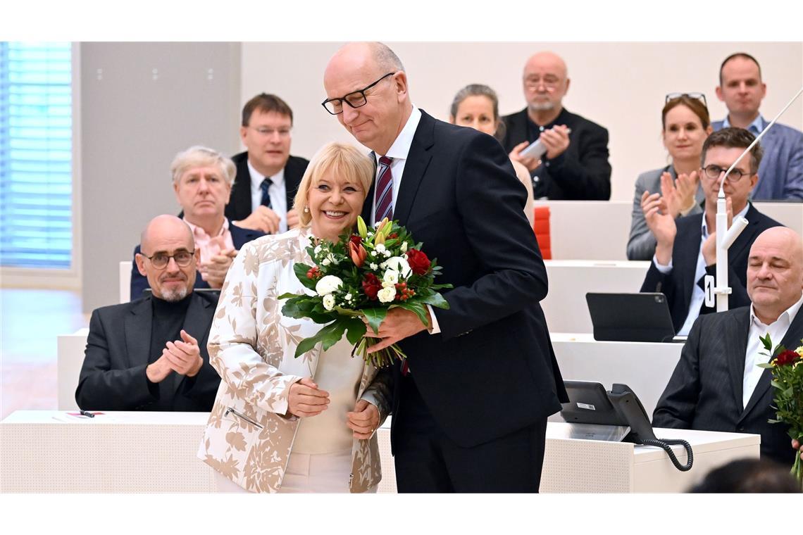 Erst im zweiten Wahldurchgang bekam Ministerpräsident Dietmar Woidke die erforderliche Mehrheit.