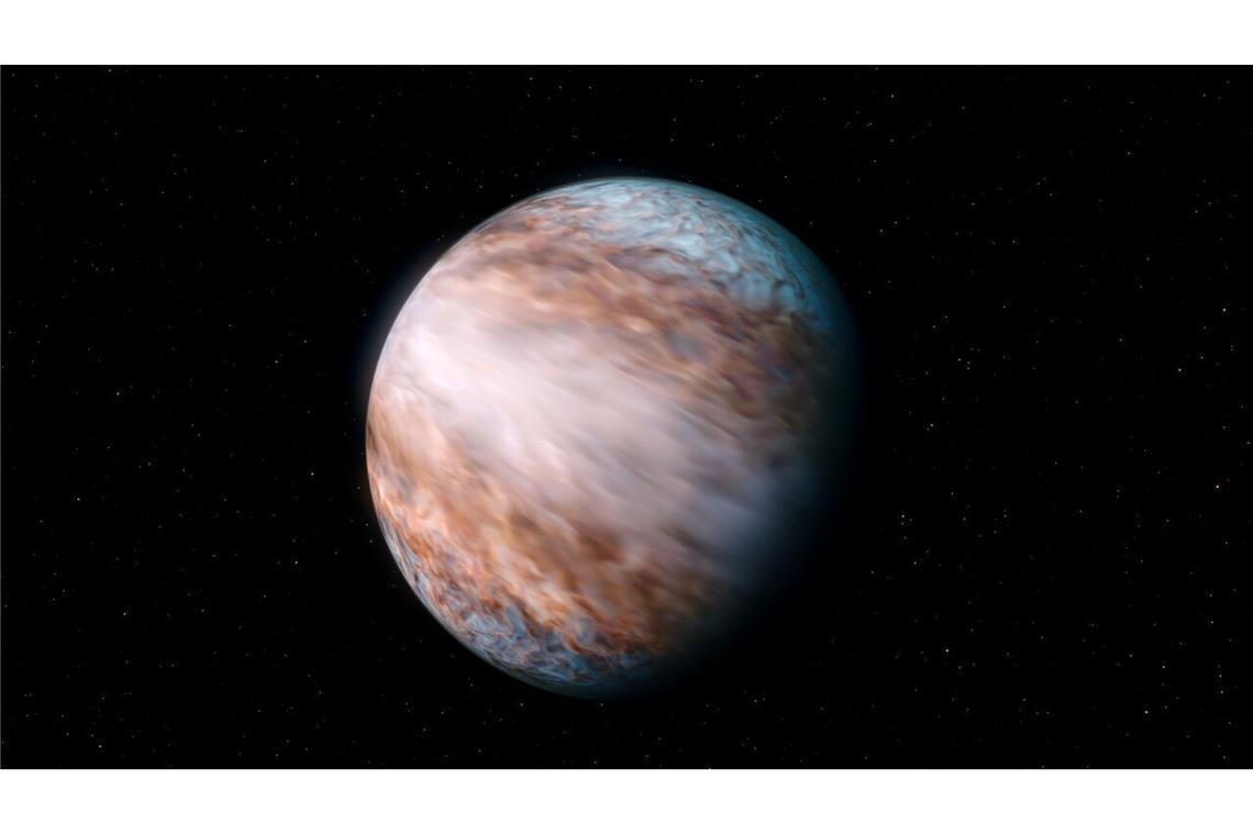 Extreme Stürme wehen auf dem Exoplaneten WASP-127 b (Illustration): Sie erreichen bis zu neun Kilometer pro Sekunde, ein Rekord.