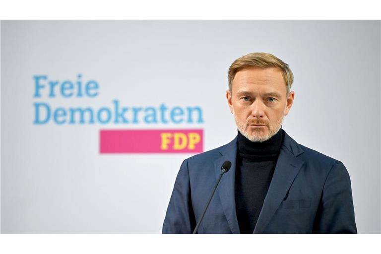 FDP-Chef Lindner hat nach der Brandenburg-Wahl nichts zu lachen.