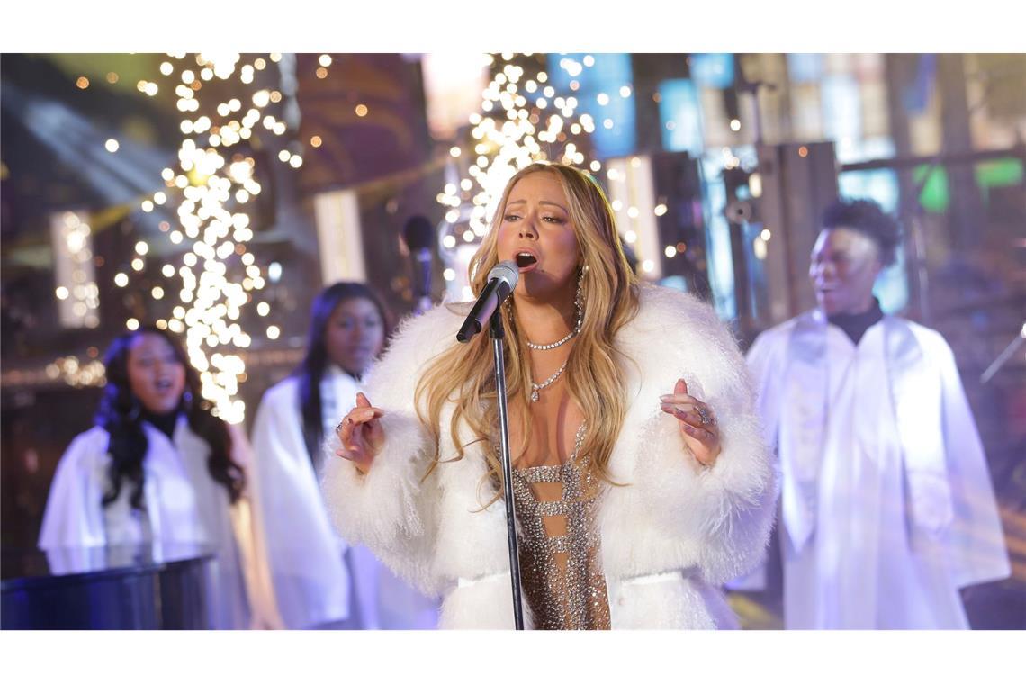 Festlich kann sie: "All I Want for Christmas Is You"-Sängerin Mariah Carey im Glitzer. (Archivfoto)