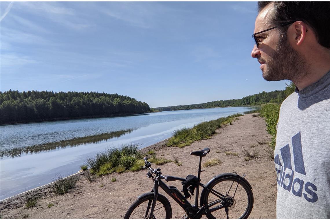 Florian Schießl im Jahr 2021: Da konnte er bereits wieder mit dem E-Bike fahren.