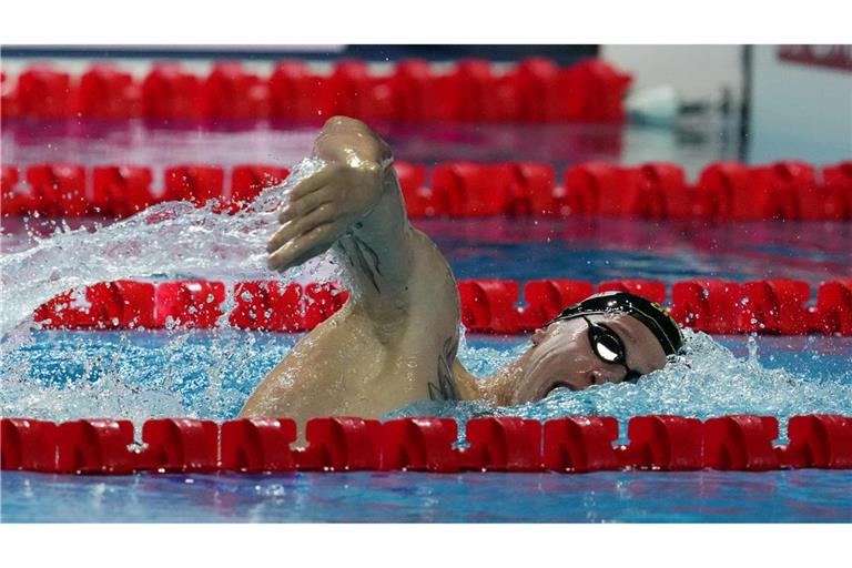 Florian Wellbrock schwimmt über 800 Meter zu WM-Silber.