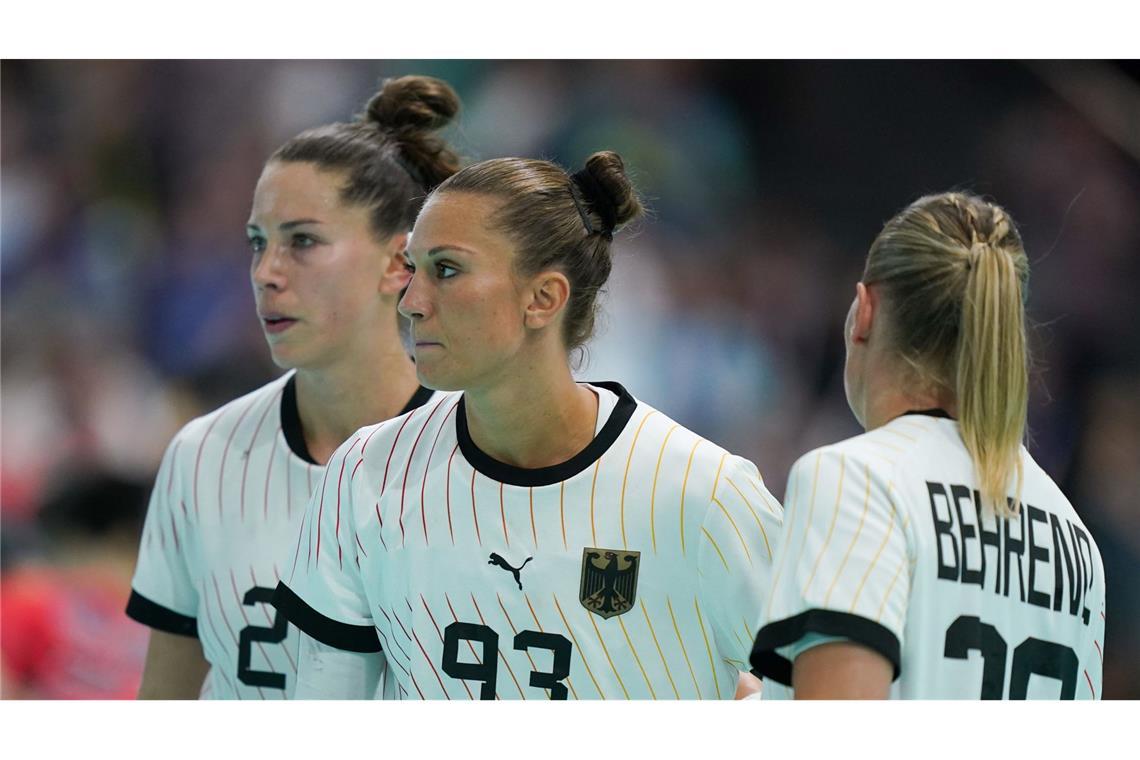 Für die deutschen Handballerinnen hagelte es eine Niederlage gegen Südkorea.