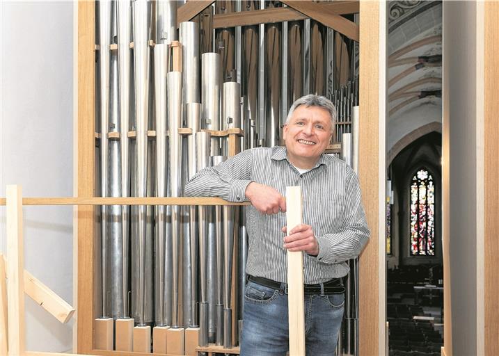 Für Karl-Martin Haap ist es wichtig, bei einem so großen Projekt wie einem Orgelneubau, möglichst alle Beteiligten mitzunehmen. Foto: J. Fiedler