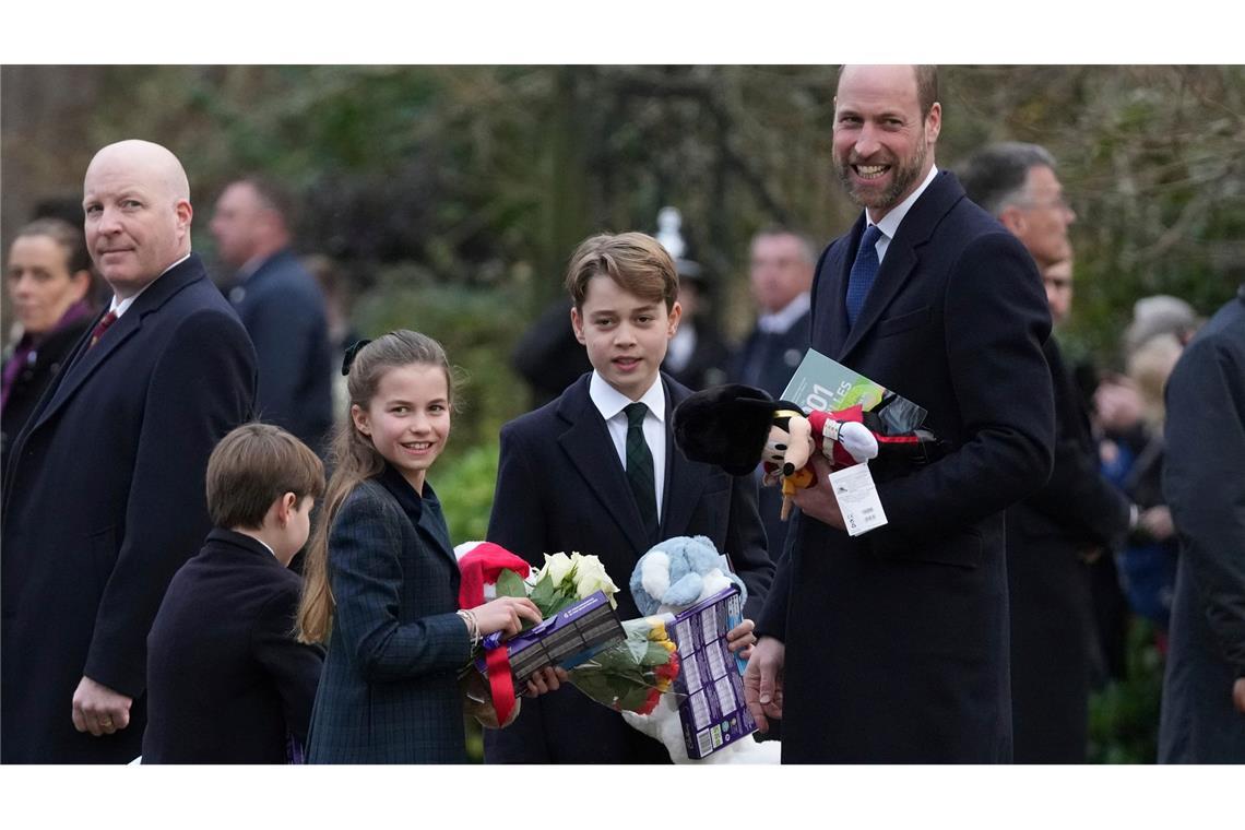 Für Kate und Williams Kinder gab es Geschenke.