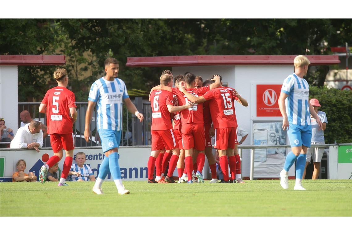 Gmünd bejubelt das 1:0.