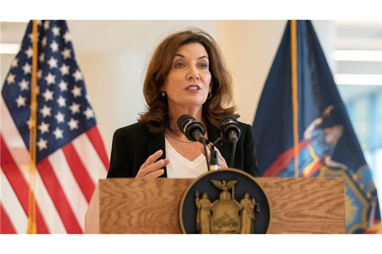 Gouverneurin Kathy Hochul äußerte sich "entsetzt und schockiert" über die "sinnlose Tötung" des Häftlings. (Archivbild)