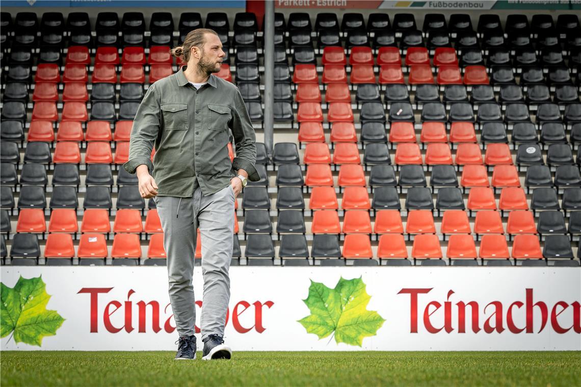 Großaspachs Sportvorstand Michael Ferber sieht die SG Sonnenhof mittelfristig als ambitionierten Regionalligisten. Foto: Alexander Becher