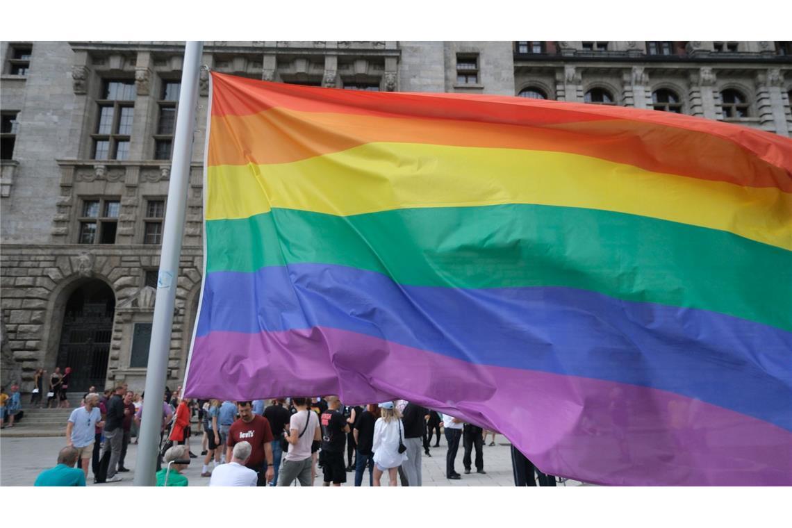 Großer Polizeieinsatz beim CSD in Bautzen.