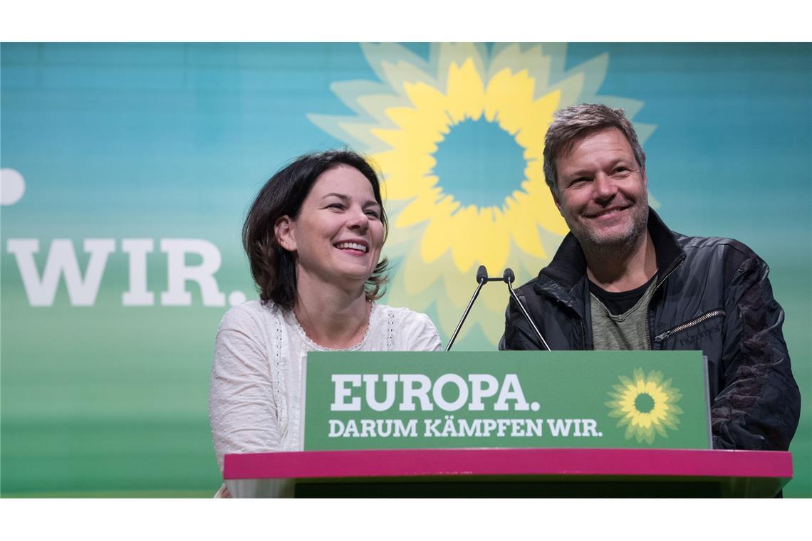 Habeck und Baerbock 2018 als Grünen-Chefs: Jahrelang dominierte das Duo die Partei. (Archivbild)