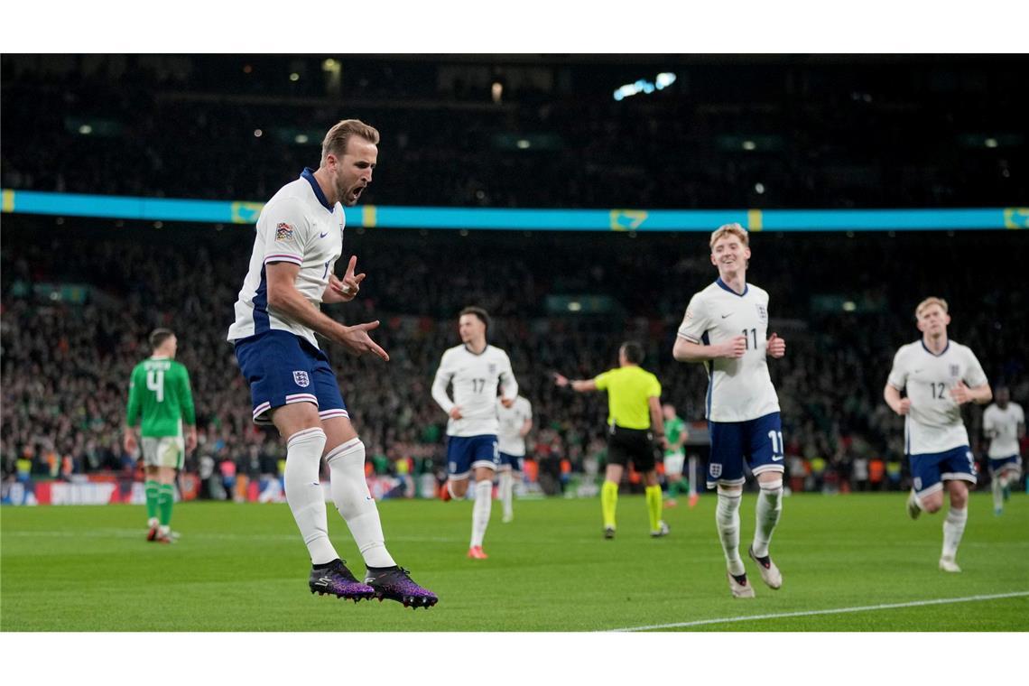 Harry Kane führt England zum Sieg gegen Irland.