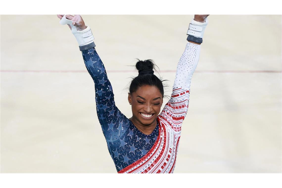 Hat allen Grund zum Jubeln: Simone Biles.