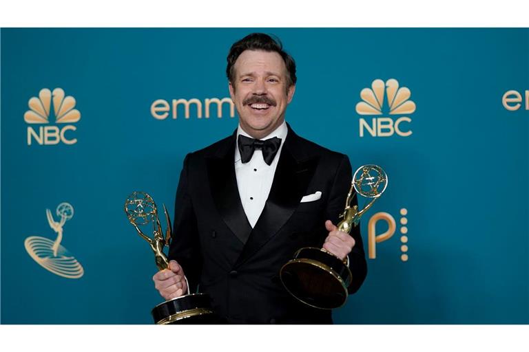 Hauptdarsteller Jason Sudeikis gewann für "Ted Lasso" Emmys. (Archivbild)