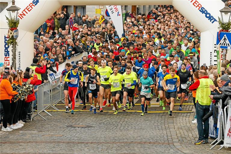 Hunderte Sportler und Tausende Zuschauer – das wird es auch dieses Jahr in der Backnanger Innenstadt an Silvester nicht geben.Foto: A. Becher