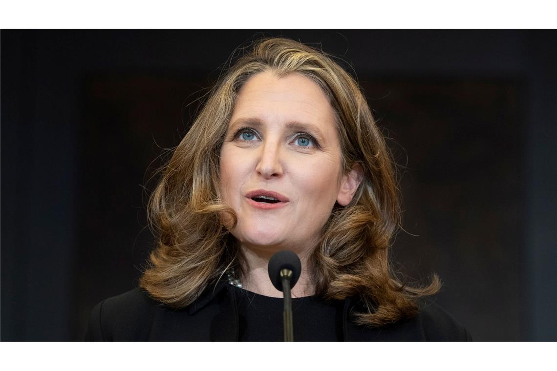 "Ich trete an, um für Kanada zu kämpfen", teilte die Ex-Vize-Premierministerin Chrystia Freeland mit. (Archivbild)