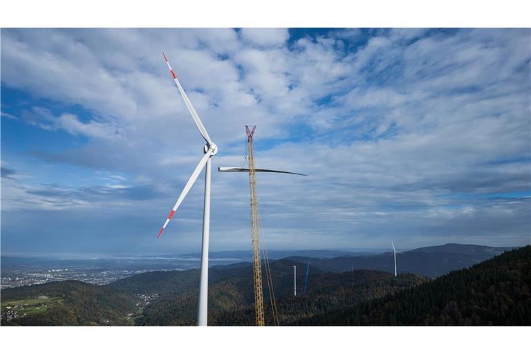 In Baden-Württemberg sind im vergangenen Jahr mehr Windkraftanlagen gebaut worden als bisher gedacht