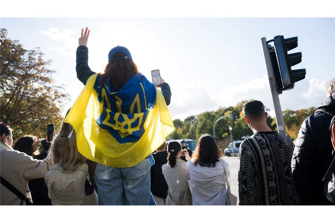 In Berlin waren wegen Selenskyjs Besuch viele Straßen gesperrt.